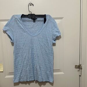 Banana Republic Light Blue Short Sleeve Tee